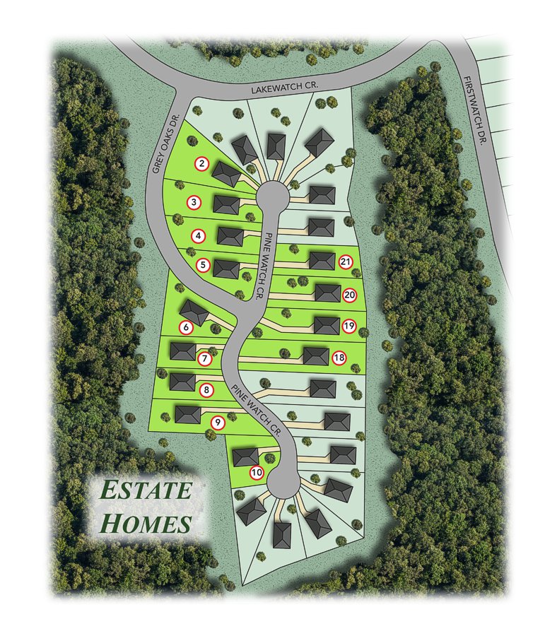 residential complex map drawing