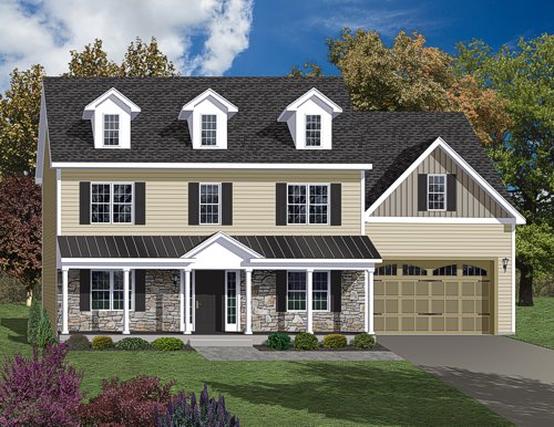 3D color home rendering