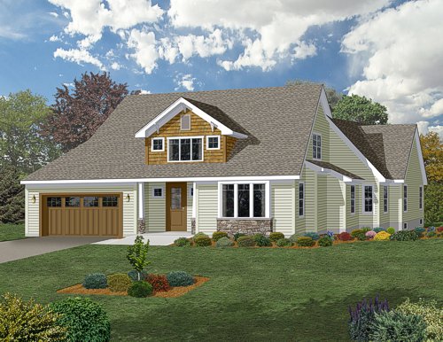 3D color home rendering