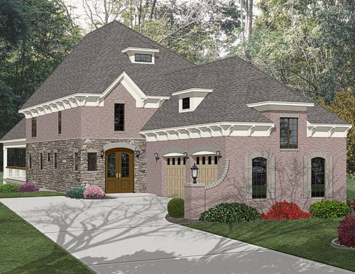 3D color home rendering